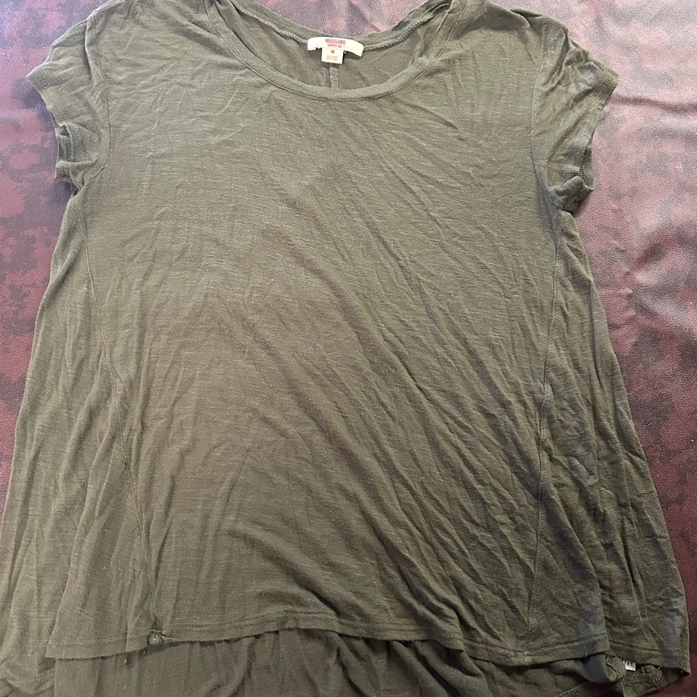 Casual Olive Green oversized Top
